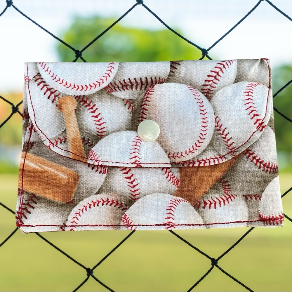 Baseball Wallet Softball Gift Card Holder New Handmade by Darling Darce